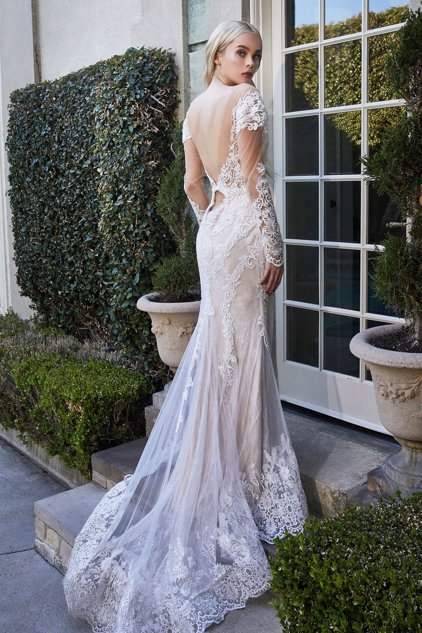 A1022 BOHEMIAN LACE MERMAID GOWN Andrea & Leo