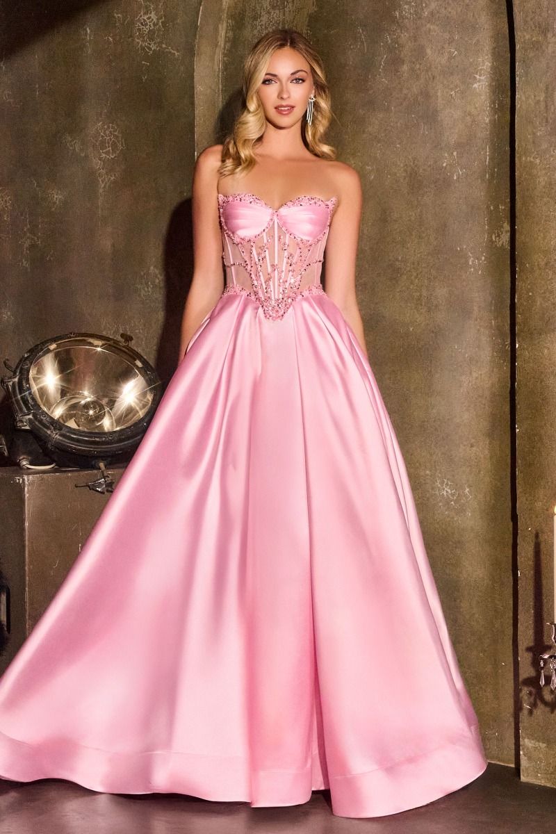 Annika Gown A- Corset Dress With Pockets