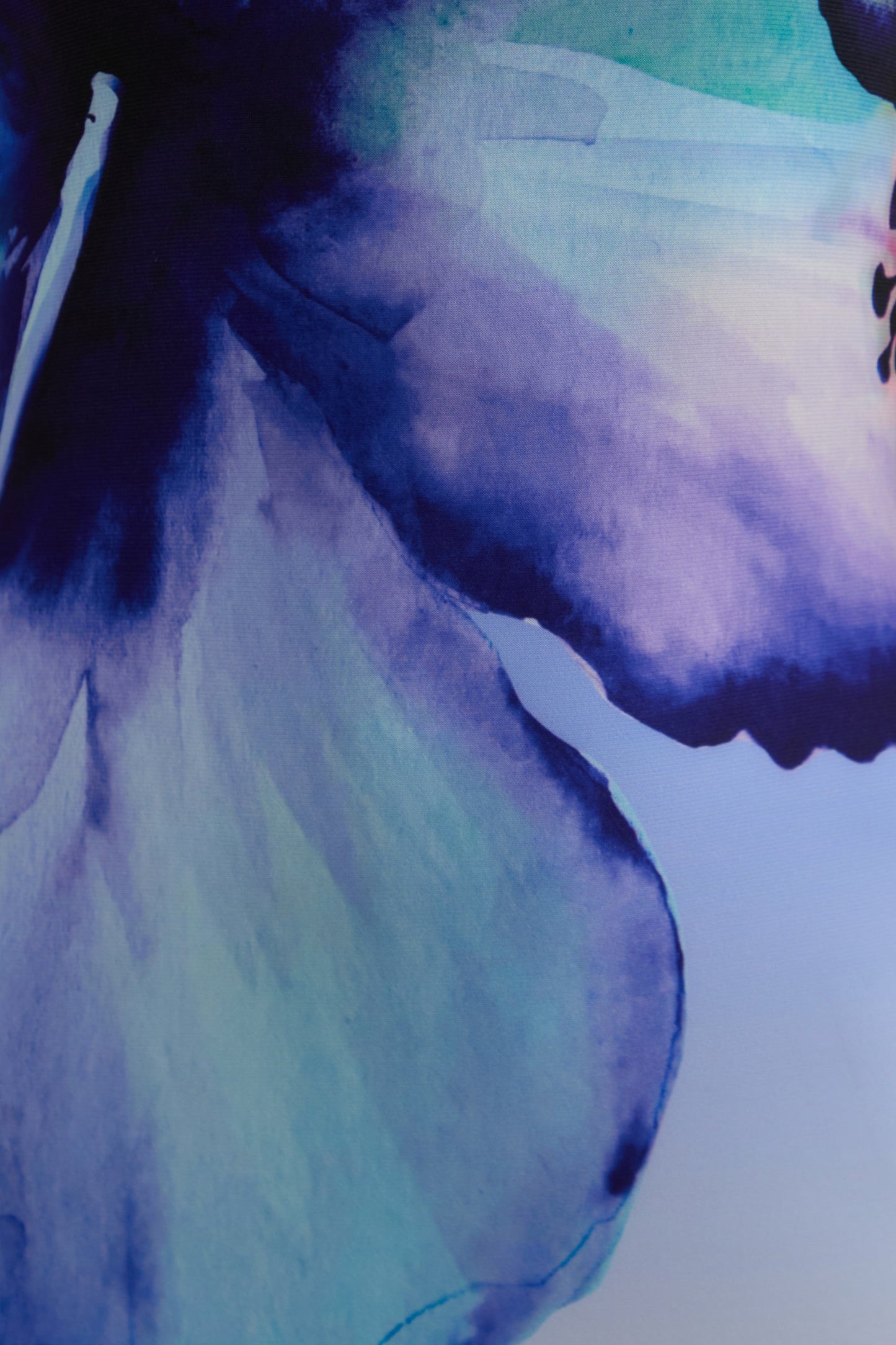 Ceremony | Blue Ombre Floral Print Bandeau Maxi Dress