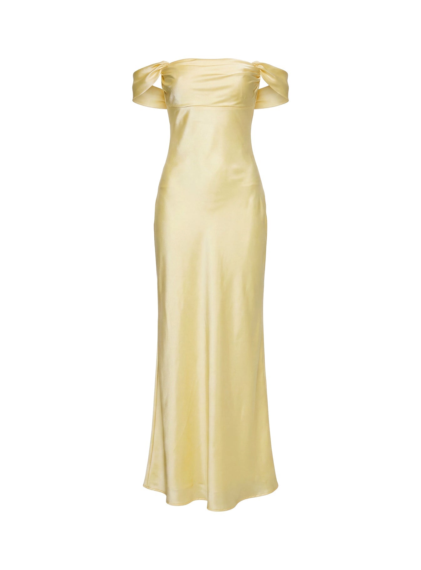 Azura Off The Shoulder Maxi Dress Yellow
