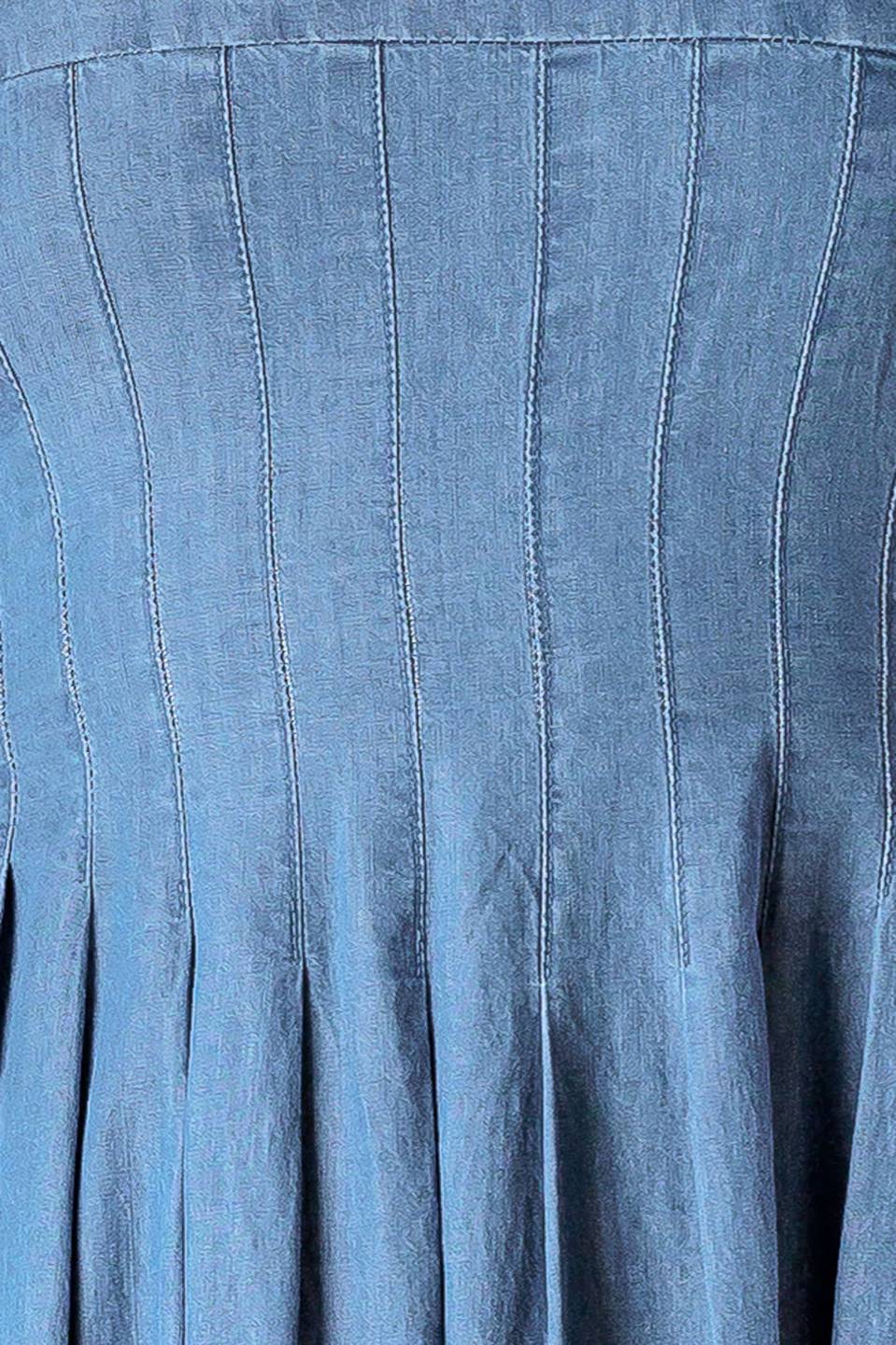 BLUE RIDGE DREAMS PINTUCK LIGHTWEIGHT DENIM DRESS