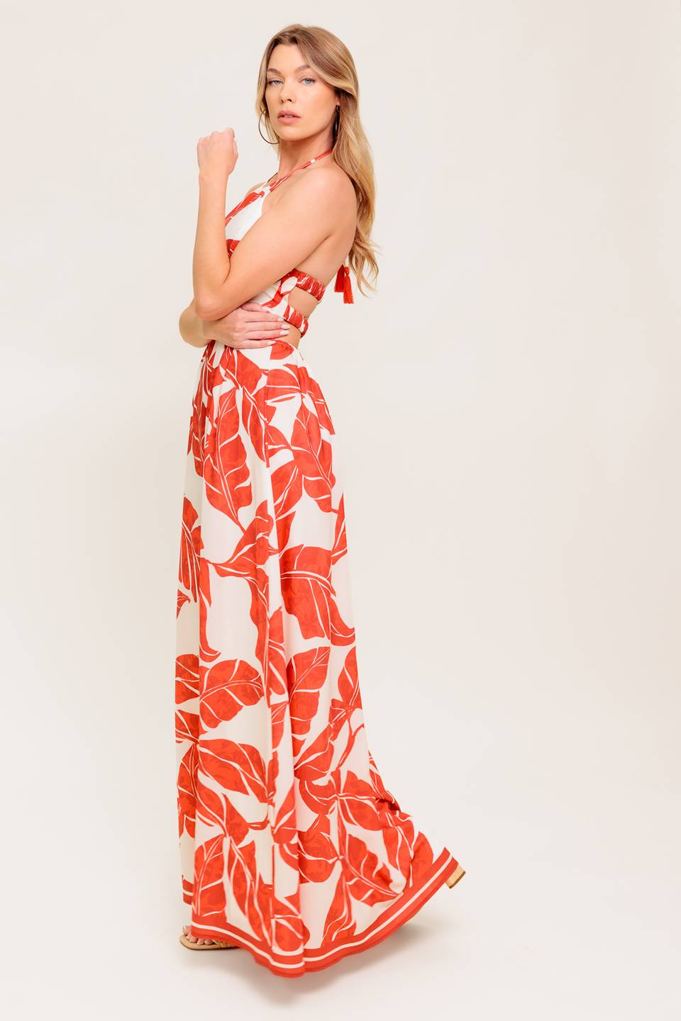 MARLEY MAXI DRESS TROPICAL HALTER MAXI- FINAL
