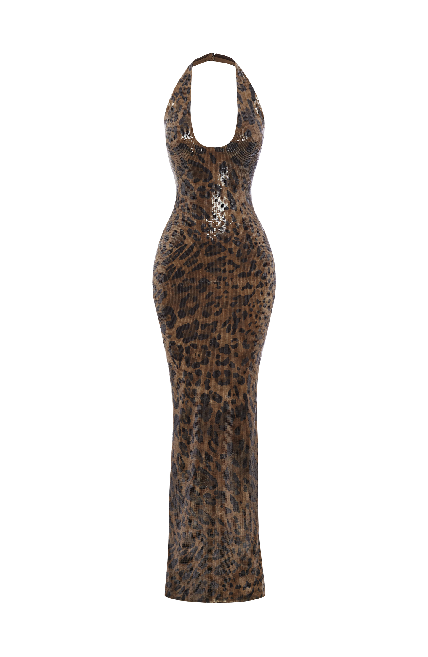 Morena Maxi Dress Sequin Leopard Print