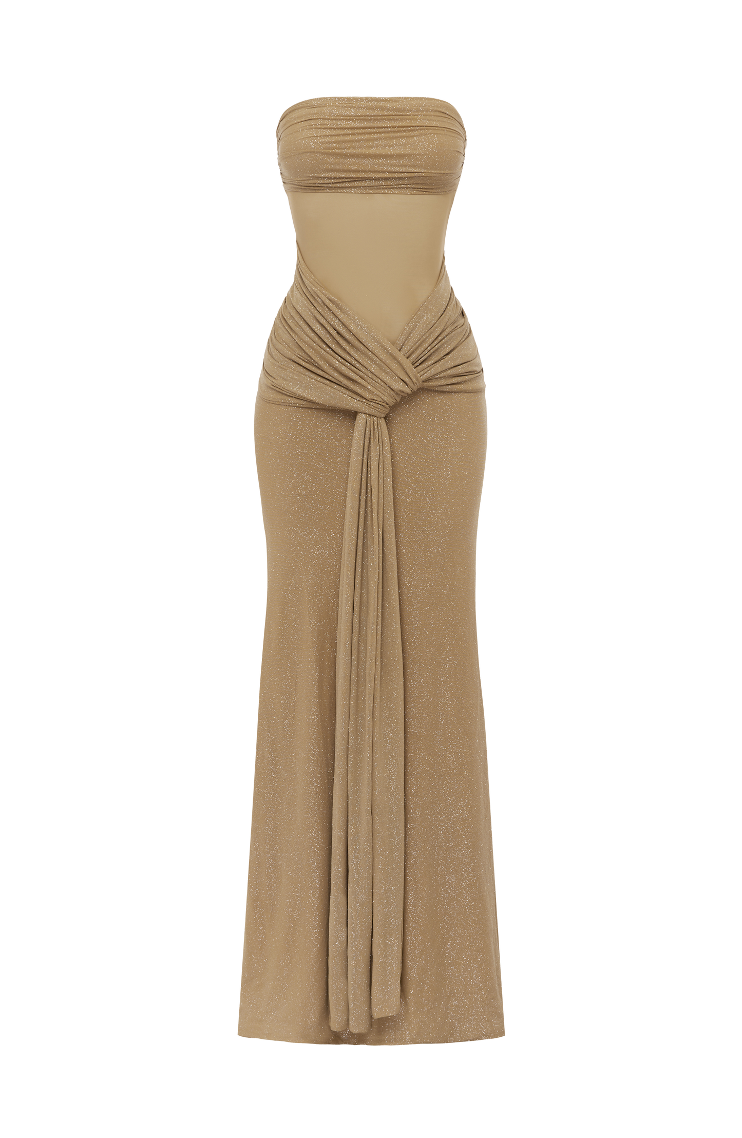 Paula Maxi Dress Gold Sparkle