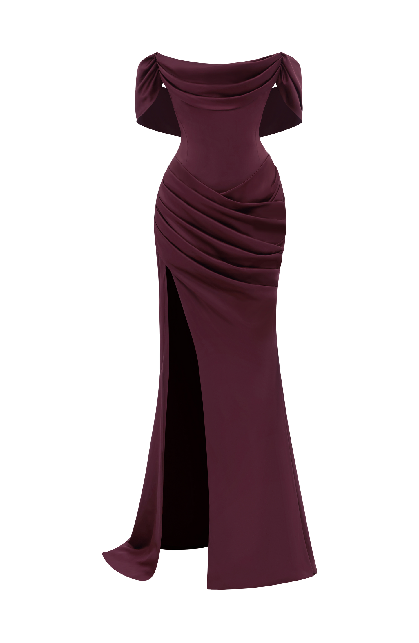 Riona Gown Cherry Lacquer