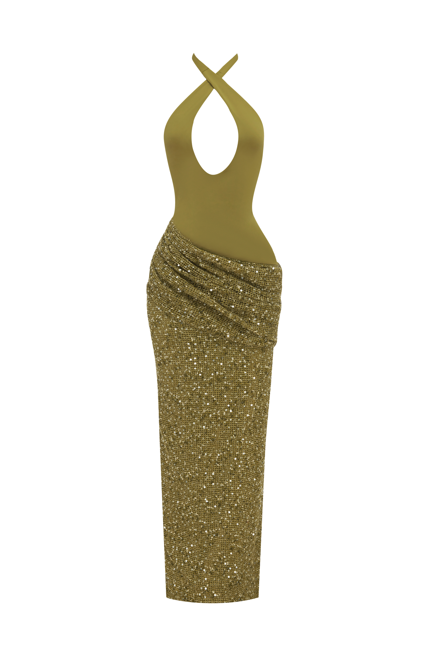 Solea Maxi Dress Deep Olive