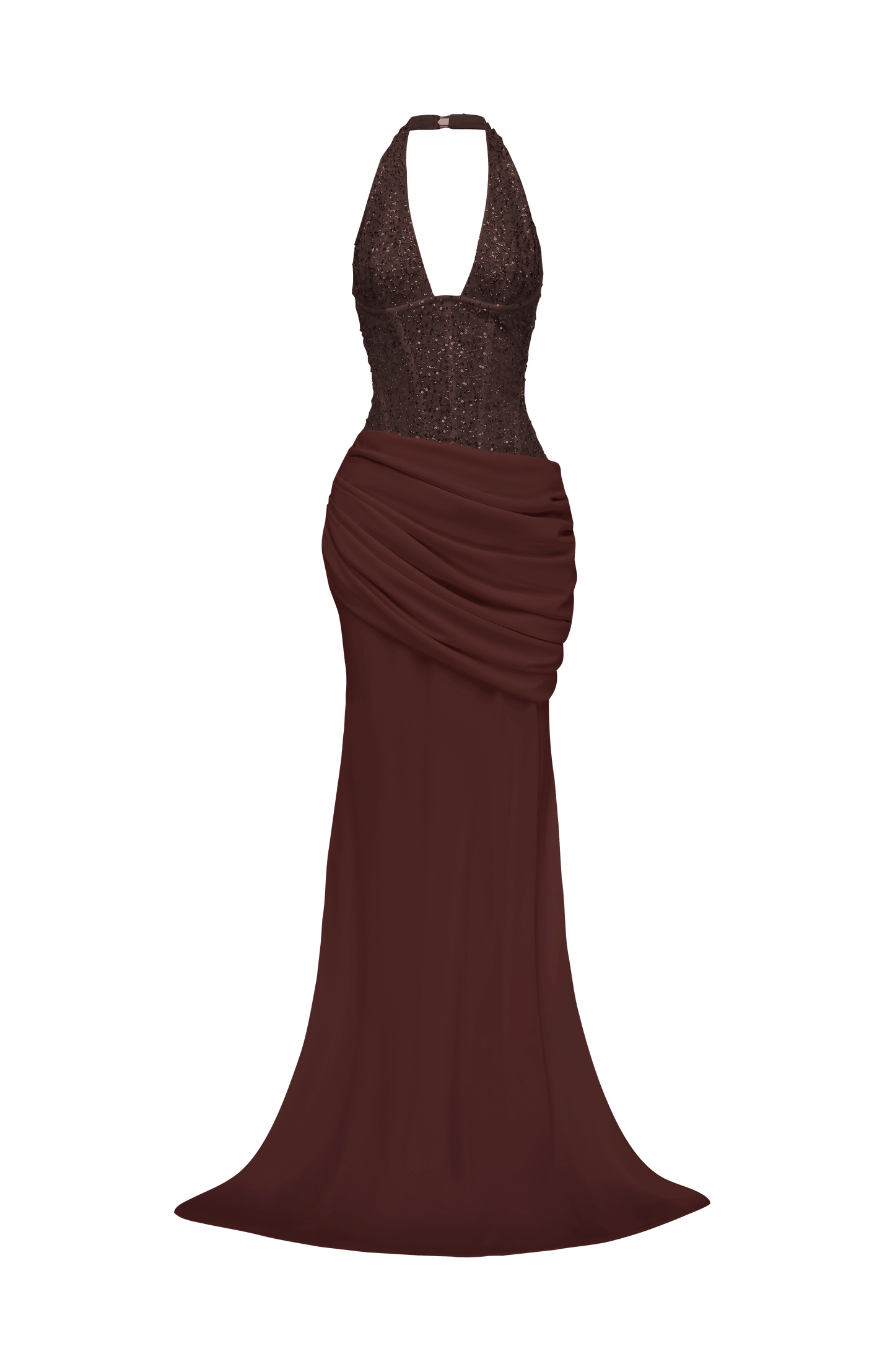 Taylor Gown Plum Brown