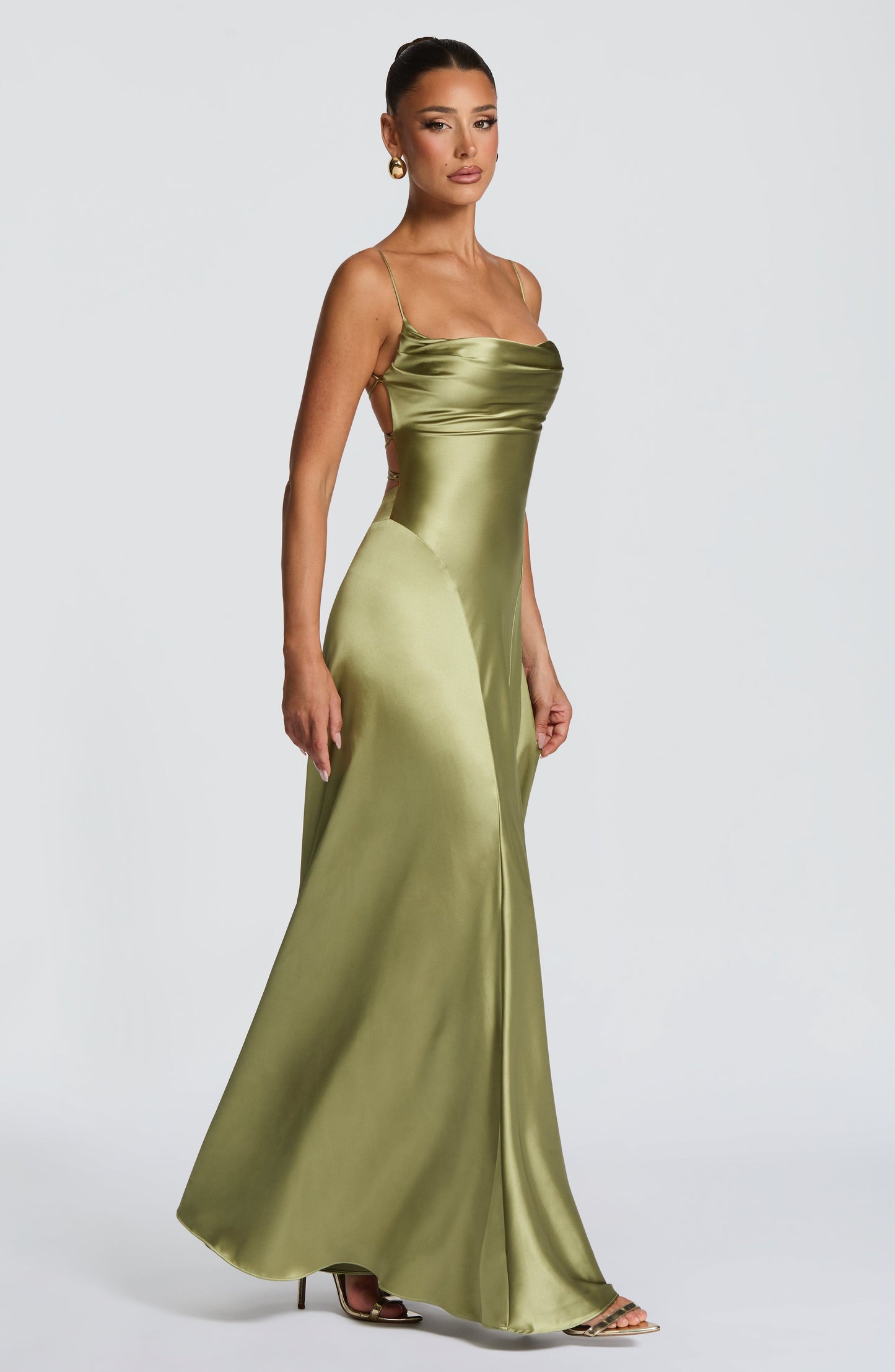 Adelina Maxi Dress Light Olive