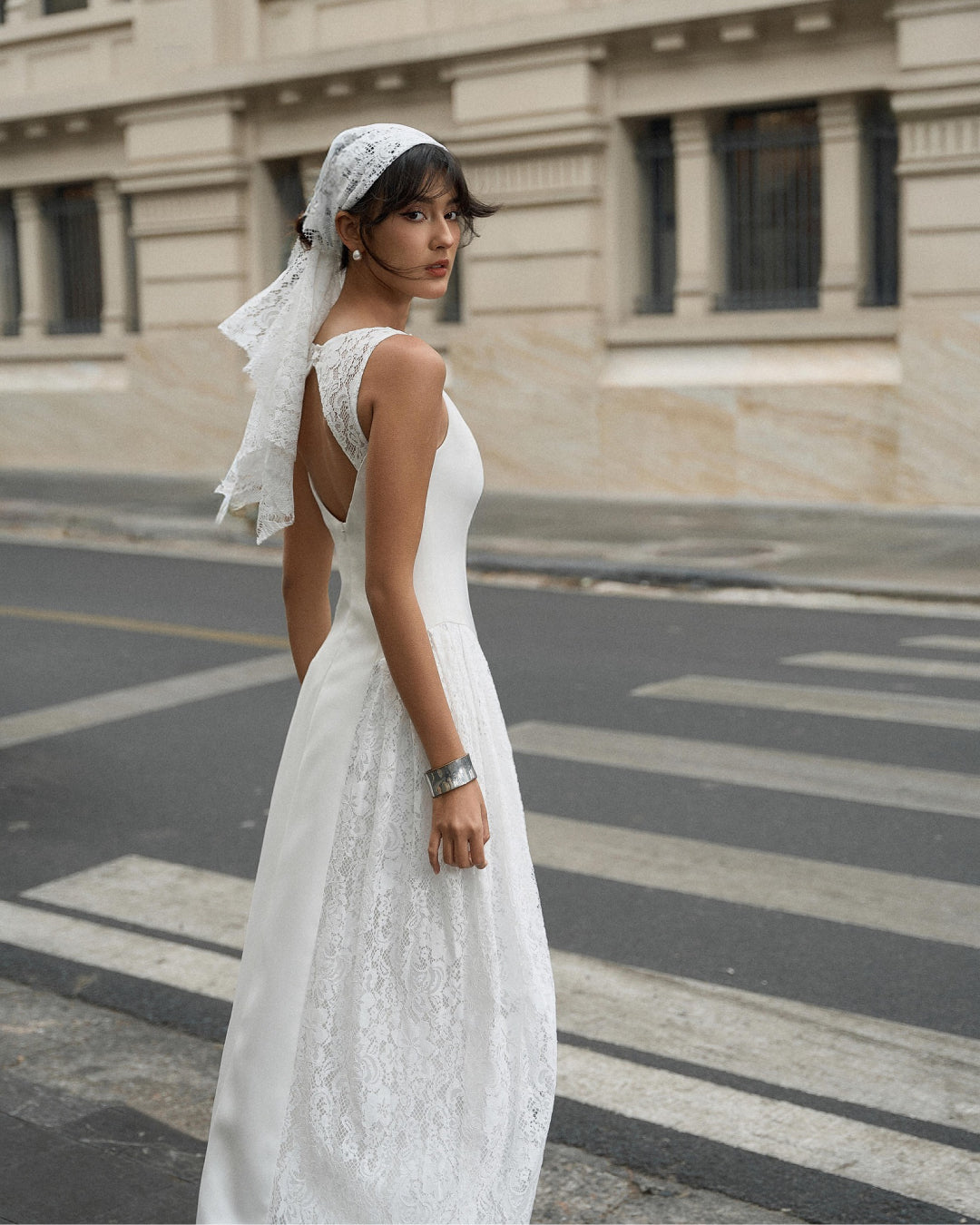 Cressida Midi Dress White