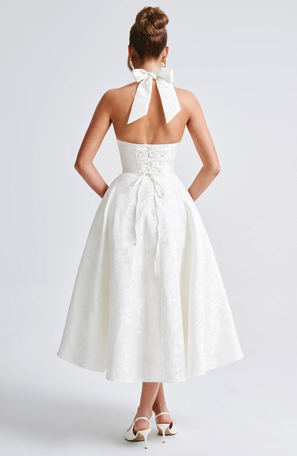 Effie Midi Dress Ivory