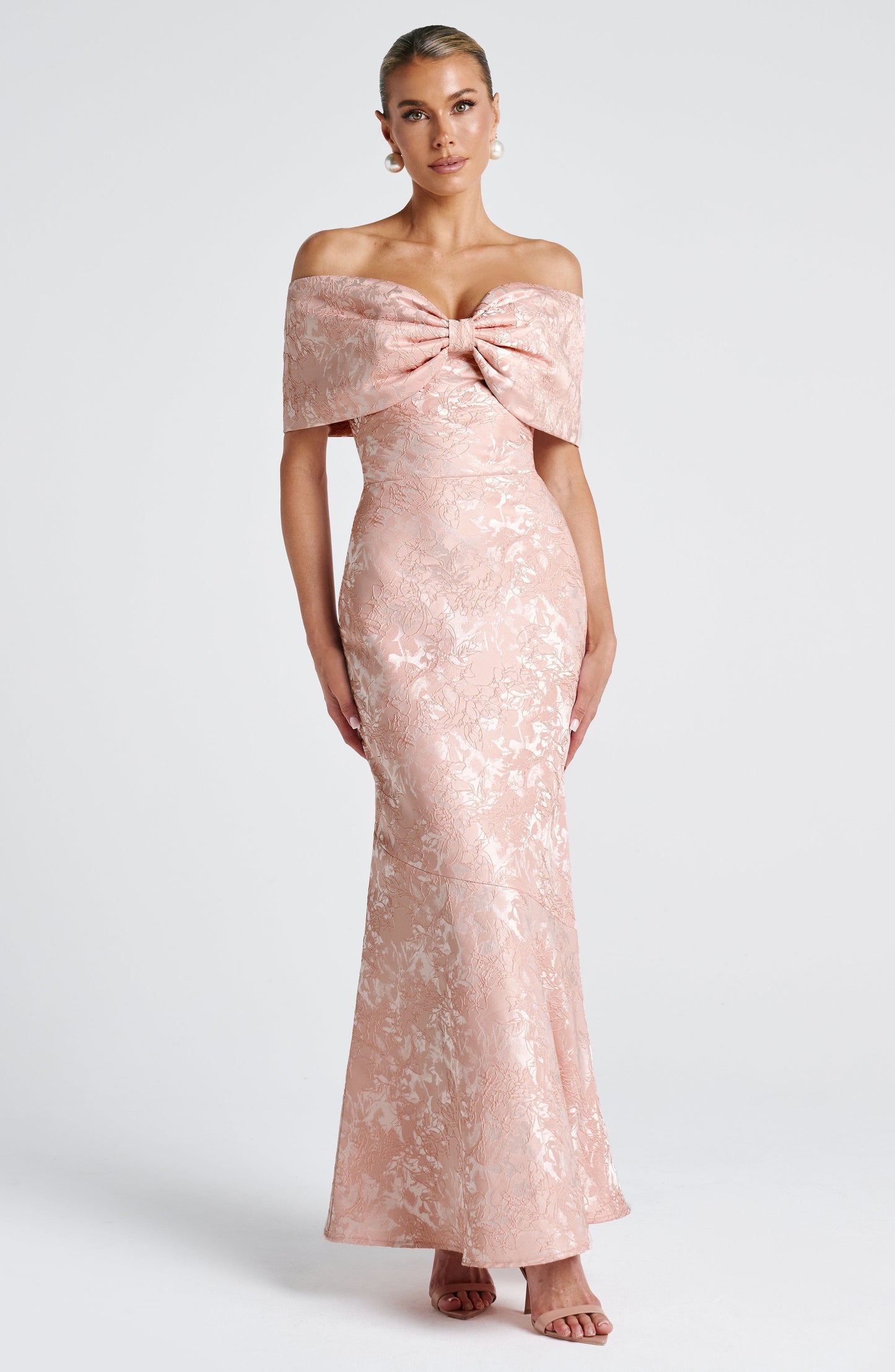 Emberly Maxi Dress Soft Peach