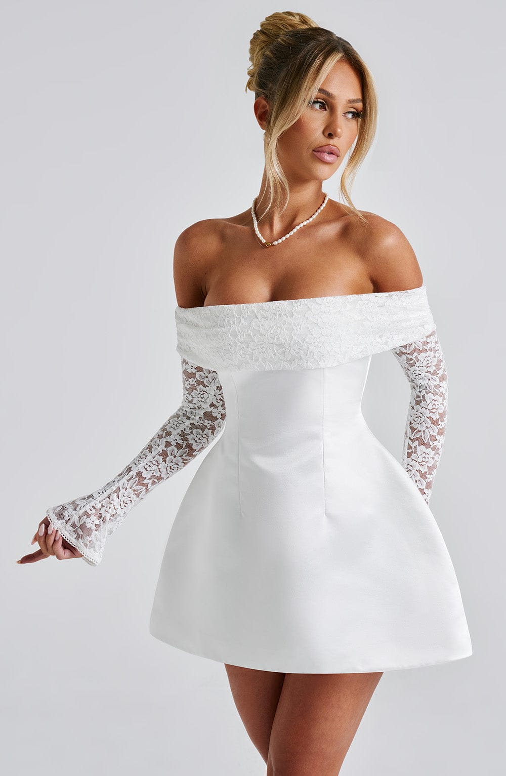 Georgianna Mini Dress Ivory