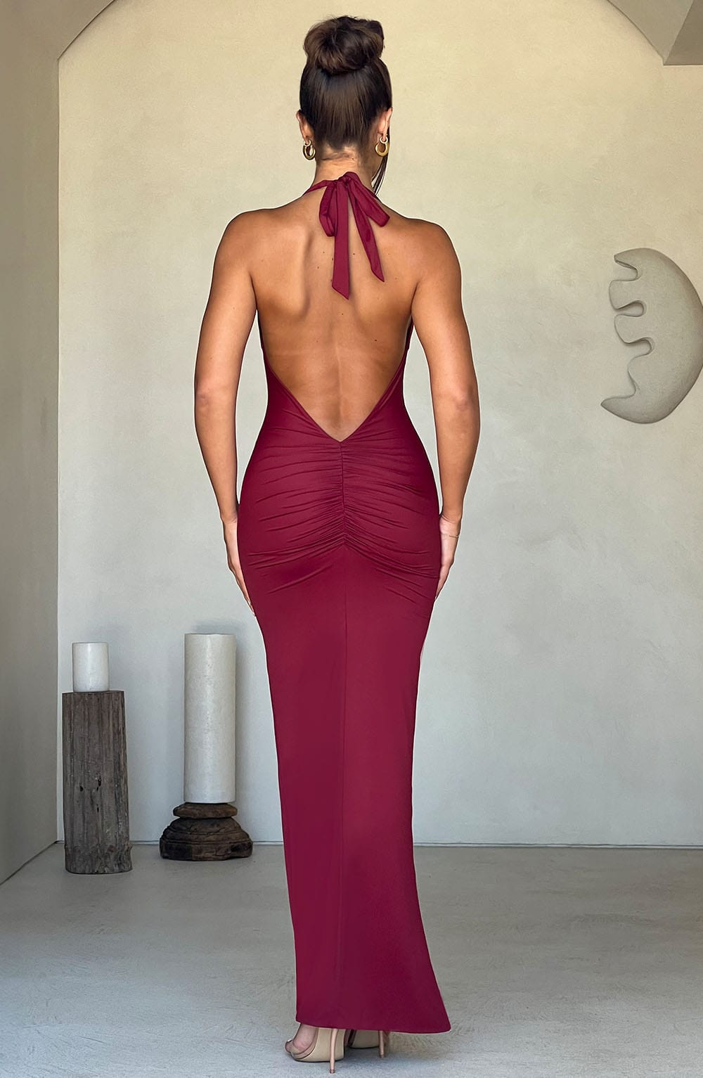 Harmonia Maxi Dress Burgundy