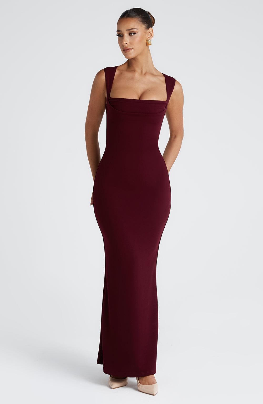 Helena Maxi Dress Cherry Lacquer