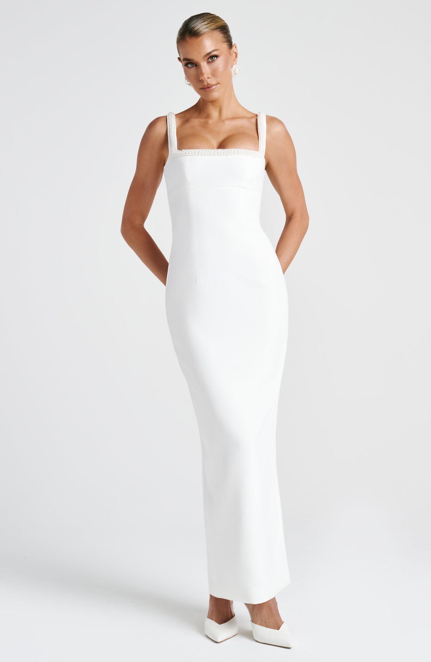Ines Midaxi Dress Ivory