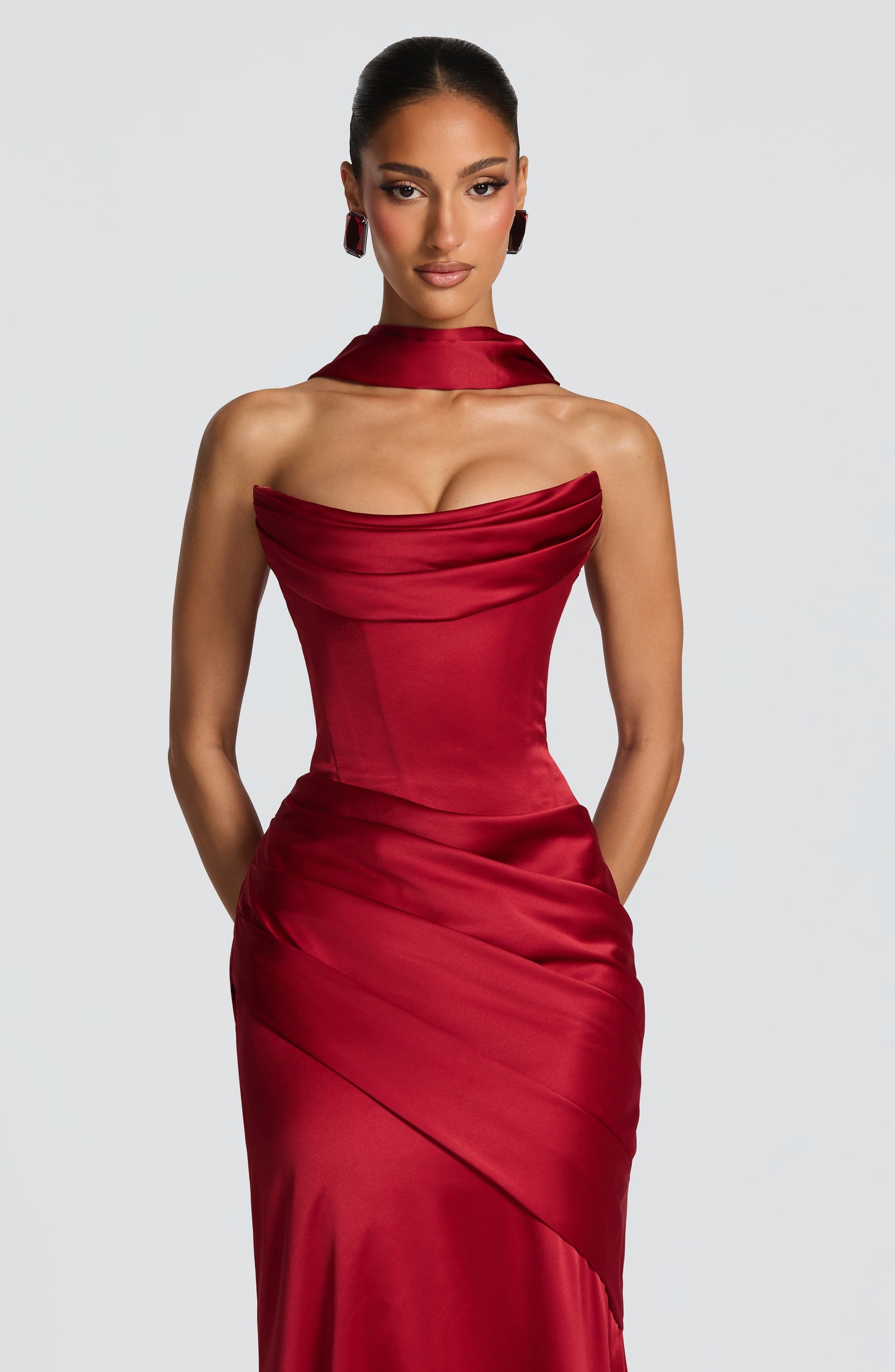 Kensington Maxi Dress Deep Red
