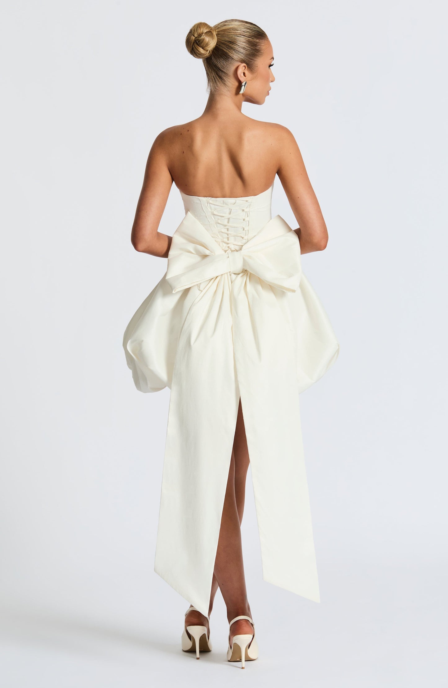 Lotus Mini Dress Ivory
