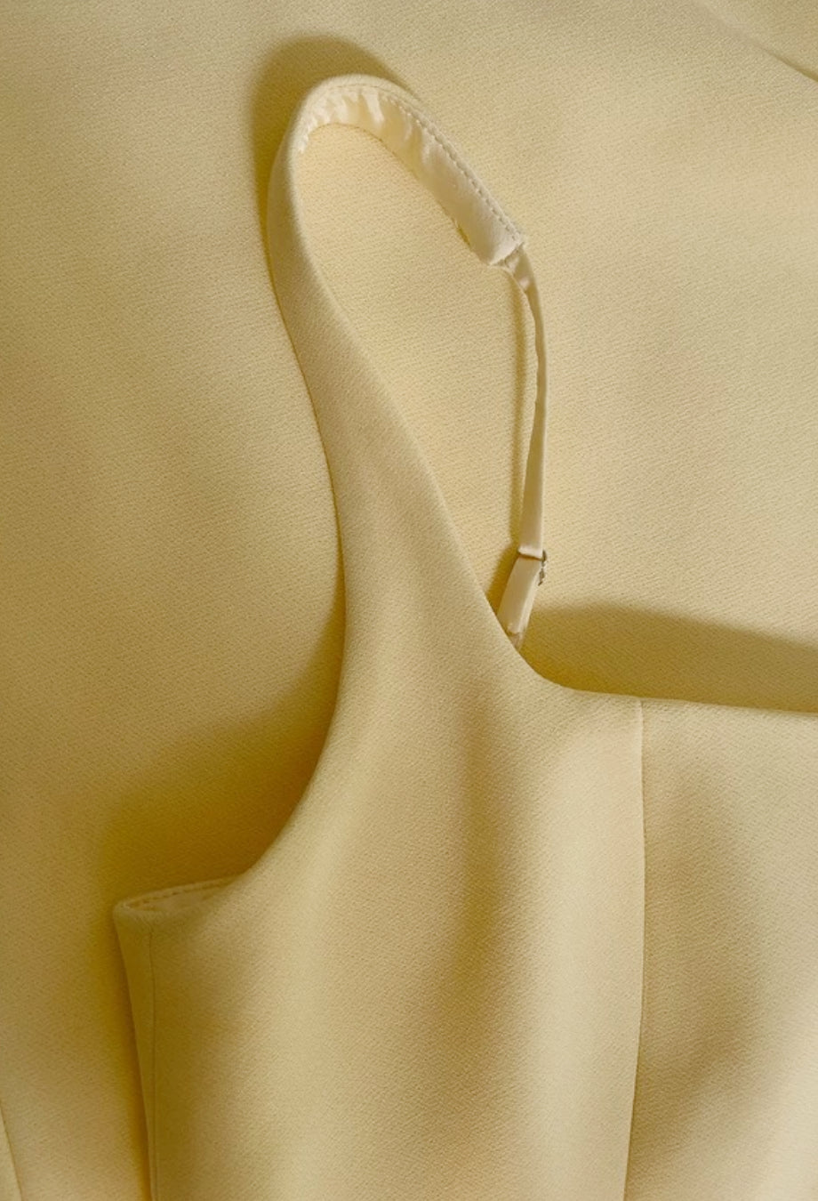Mademoiselle Square Neck Midi Dress Butter Yellow