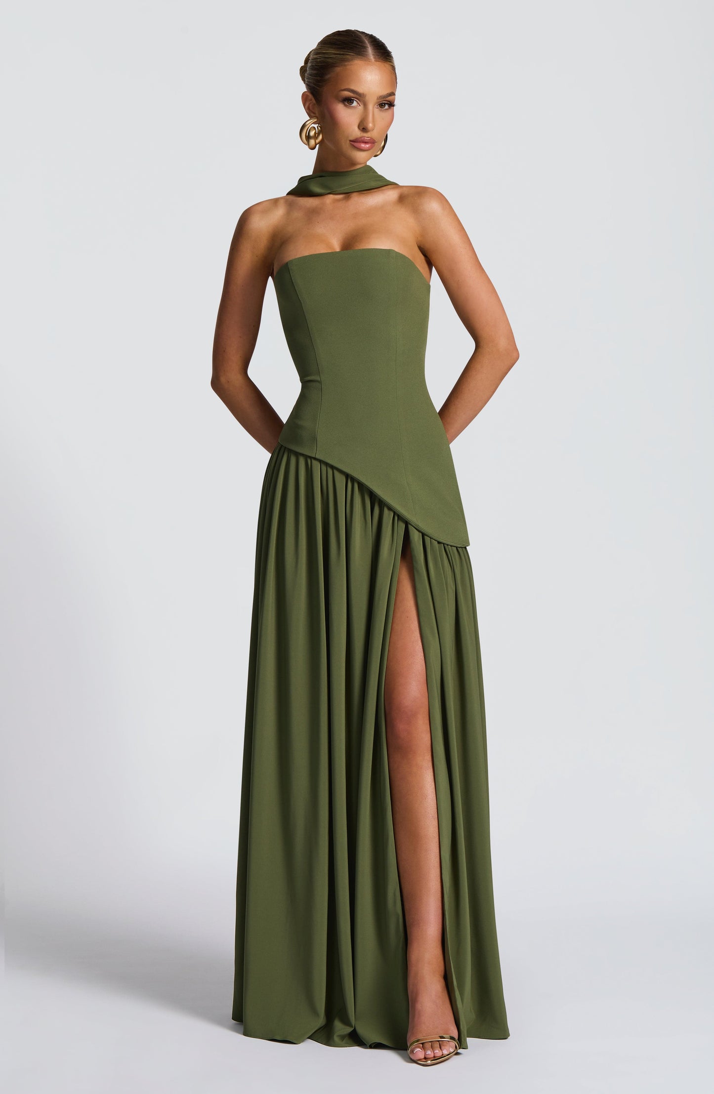 Maliyah Maxi Dress Khaki