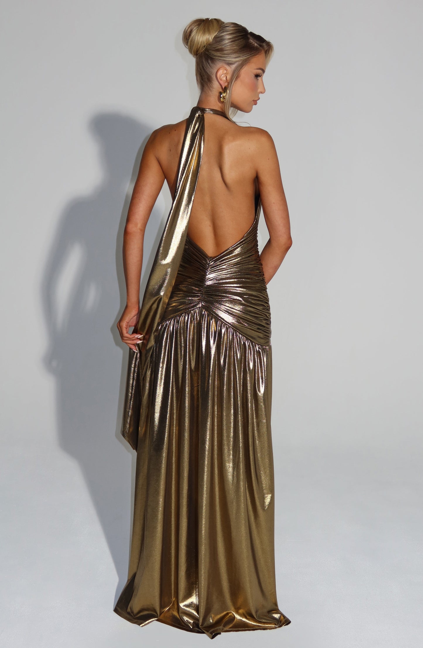 Melania Maxi Dress Gold