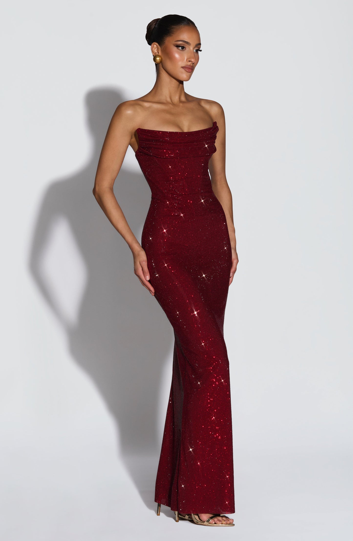 Mirabella Maxi Dress Burgundy