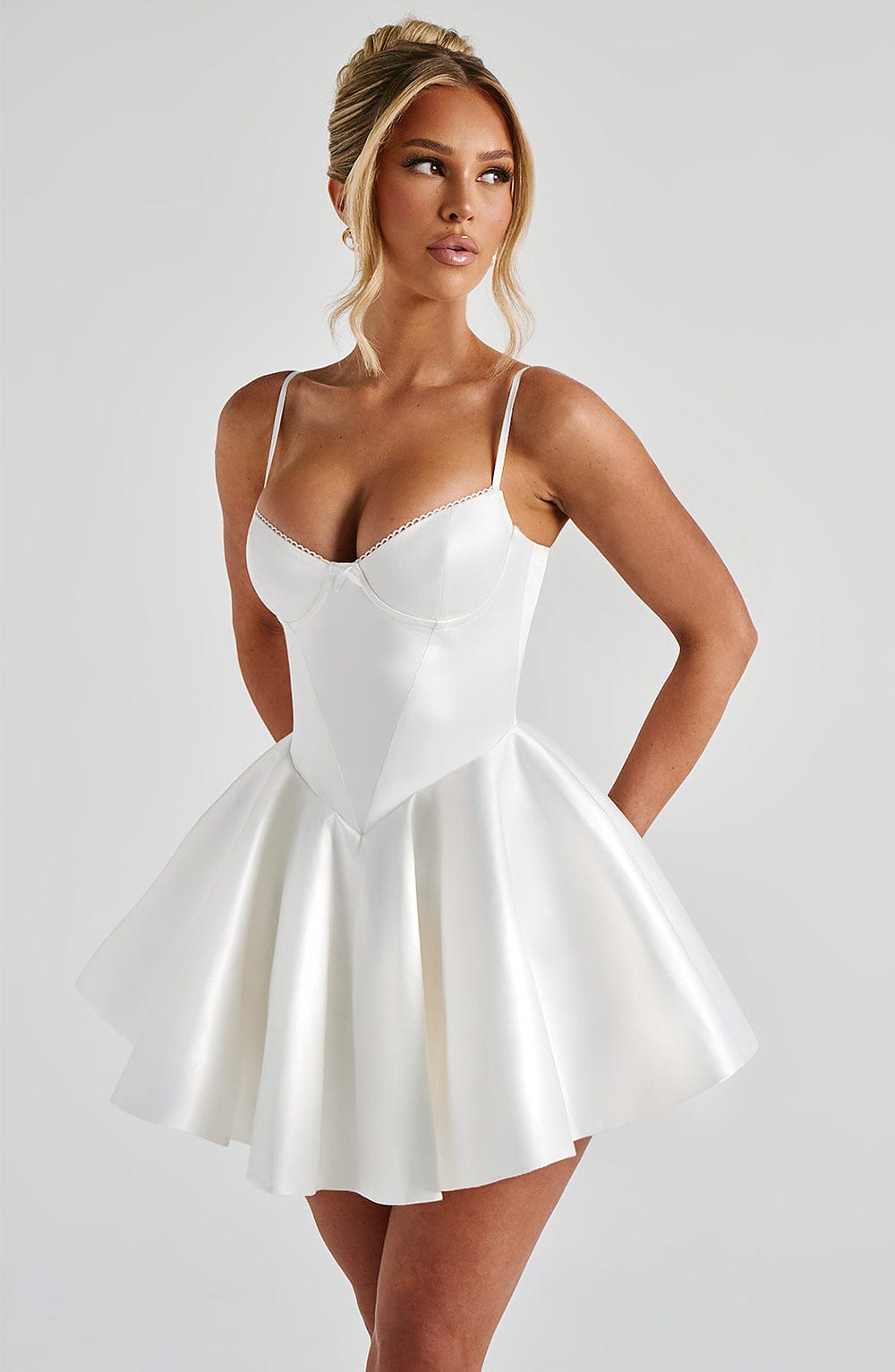 Poppy Mini Dress Ivory