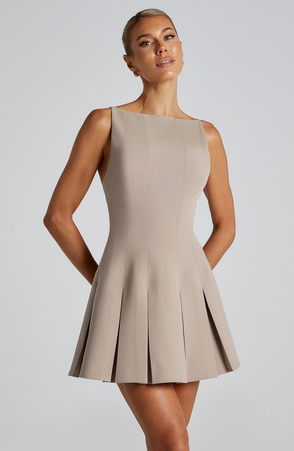 Rory Mini Dress Taupe
