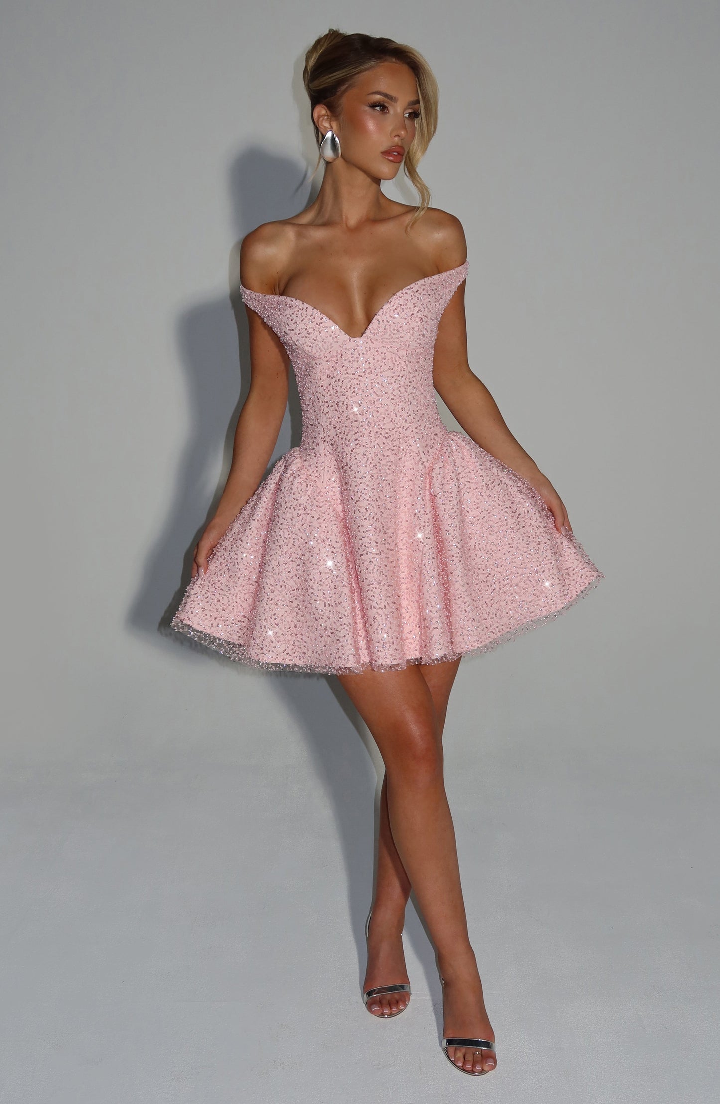 Sapphire Mini Dress Blush