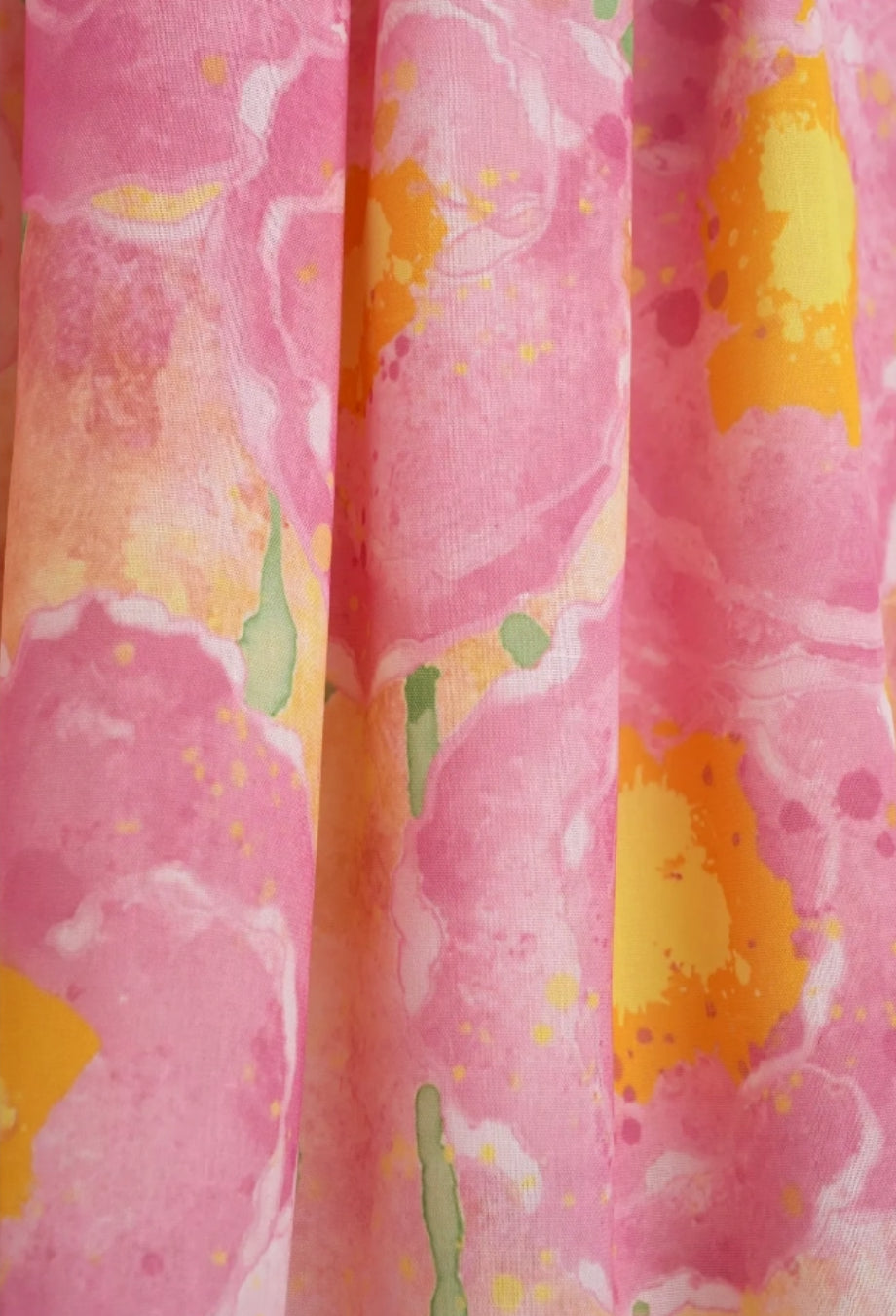 Sydni Pink Vintage Floral Midi Skirt