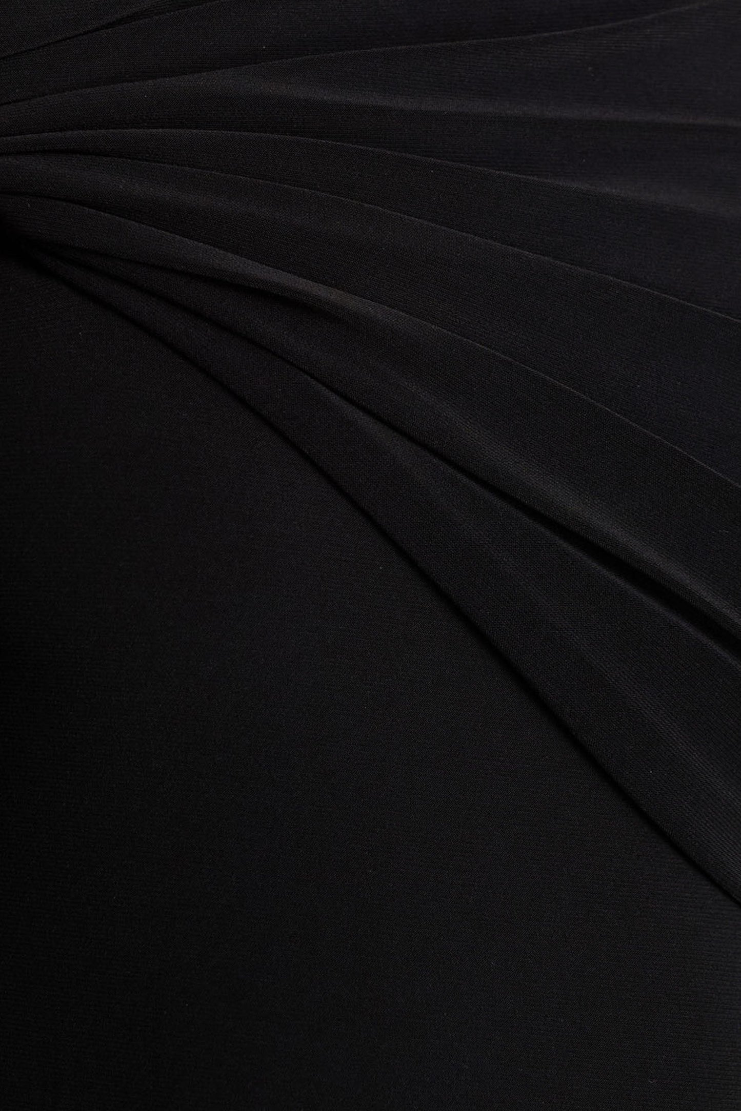 Alexia | Black Asymmetric-Neck Maxi Dress With Gold-Details