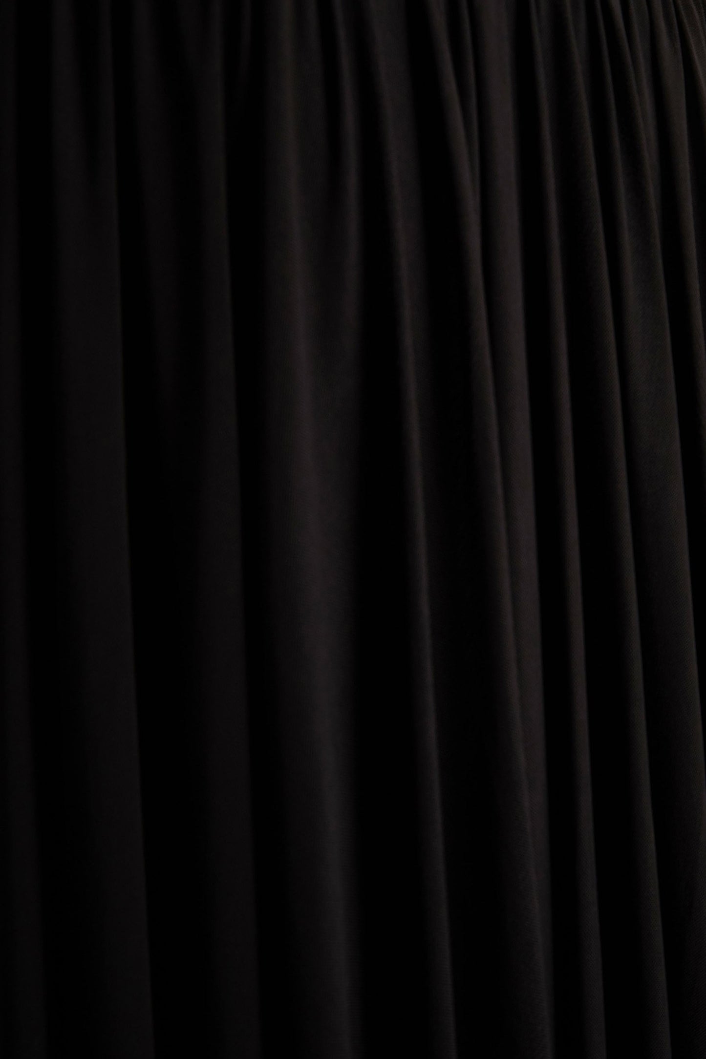 Verity | Black Cowl-Neck Maxi Dress With Sheer-Skirt
