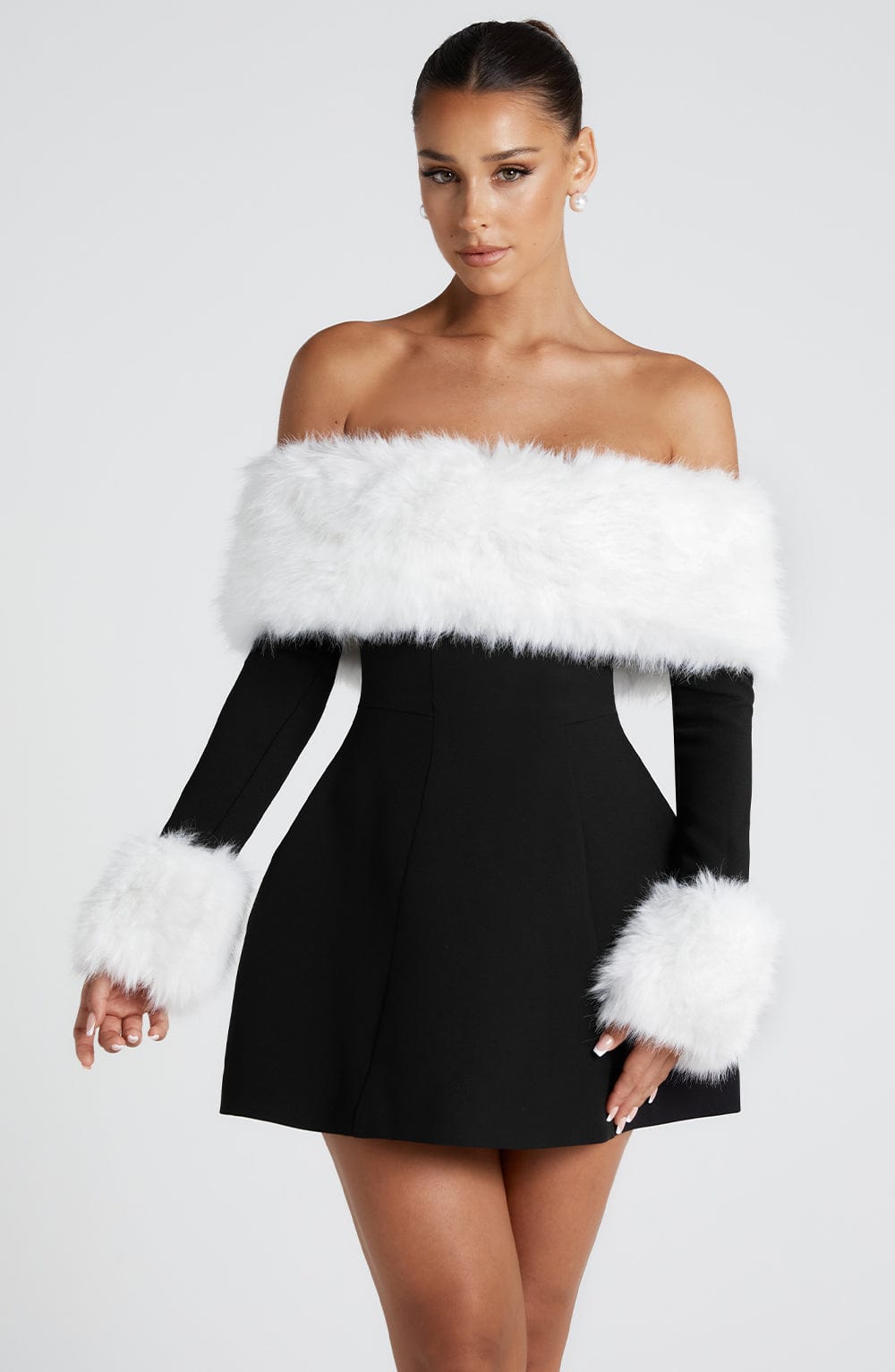 Villanelle Mini Dress Black/White
