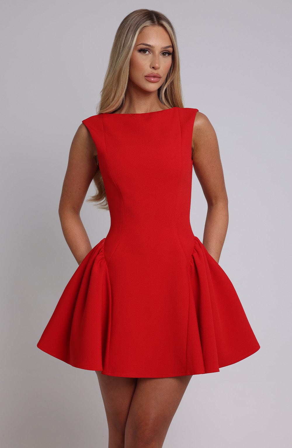 Yalina Mini Dress Red