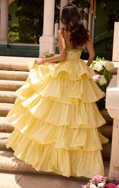 26417 Ava Presley Strapless Taffeta Ball Gown