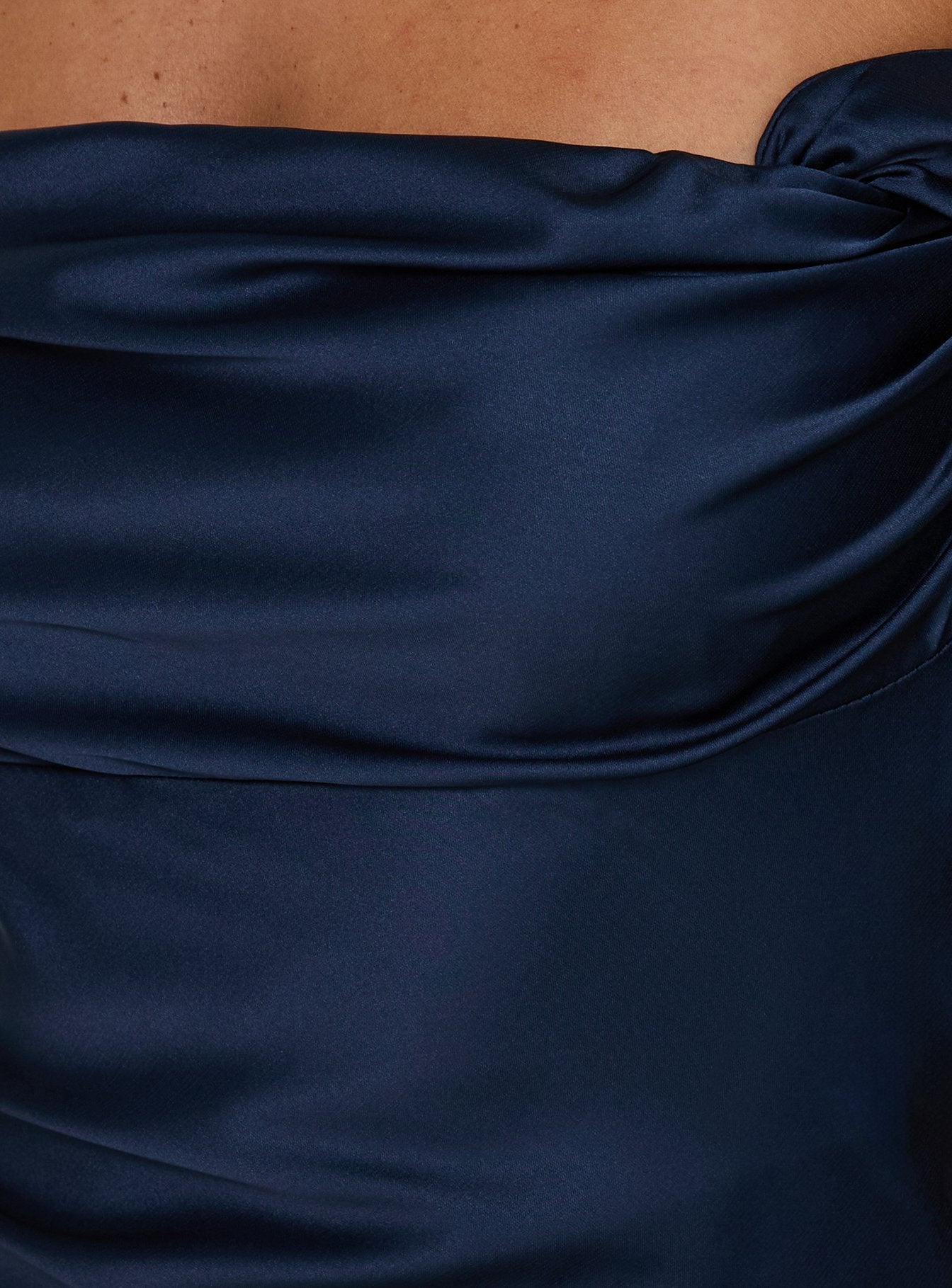 Zabbarra Off The Shoulder Mini Dress Navy