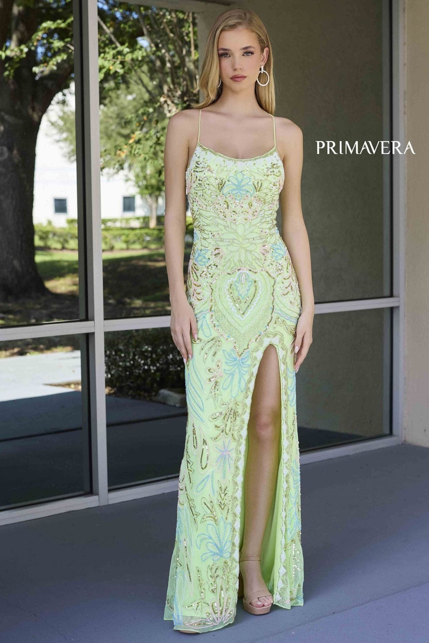 4156 Primavera Vintage Inspired Beaded Gown
