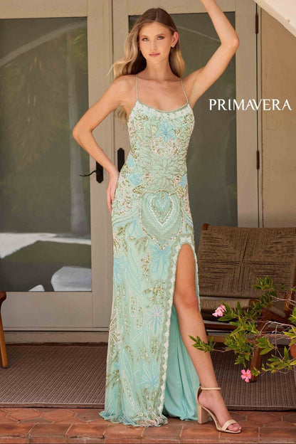 4156 Primavera Vintage Inspired Beaded Gown