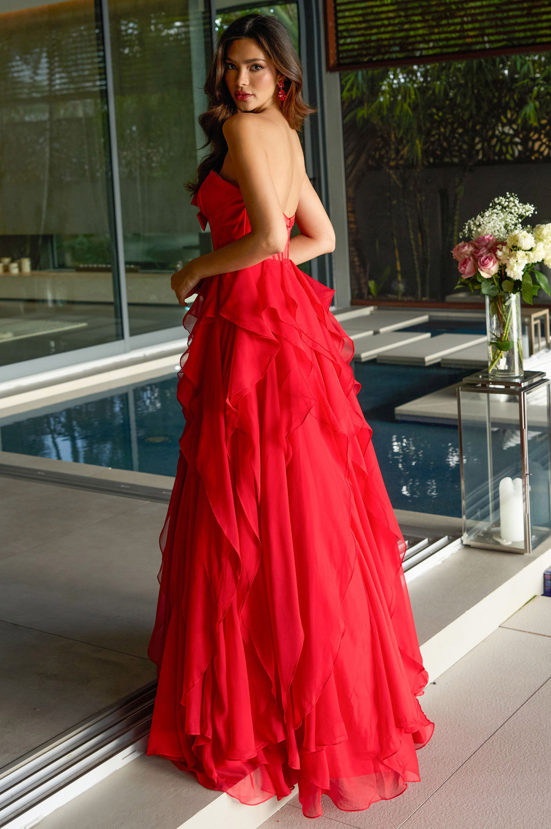 42209 Ava Presley A- Ruffle Gown