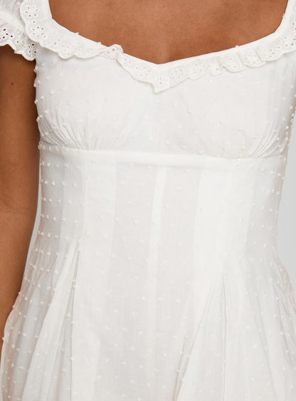 Want Your Love Romper White
