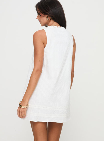 Alanah Mini Dress White Tall