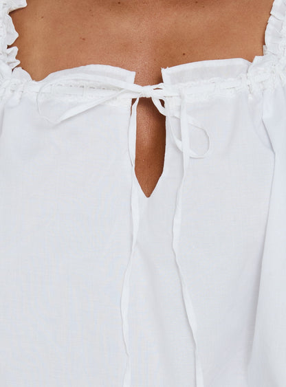 Swing Mini Dress White Petite