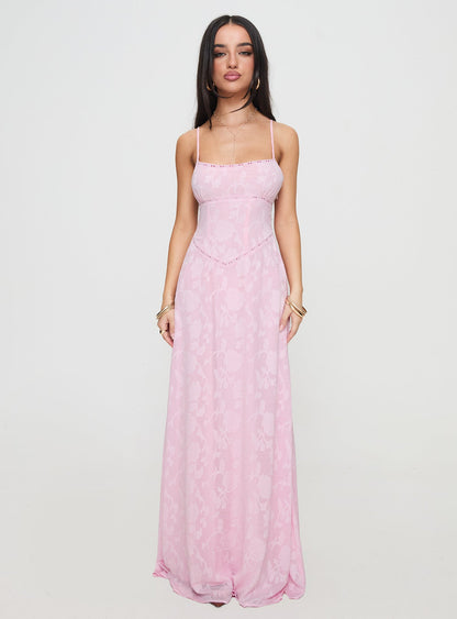 South Of France Maxi Dress Pink Petite