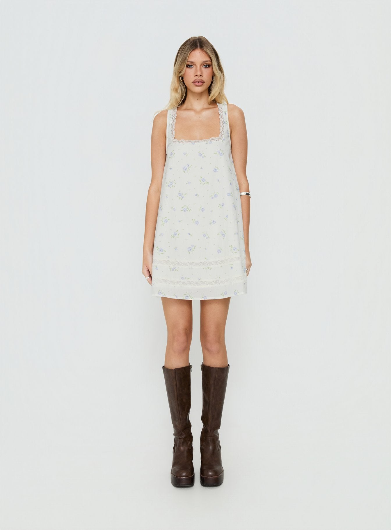 Alanah Mini Dress Blue Ditsy