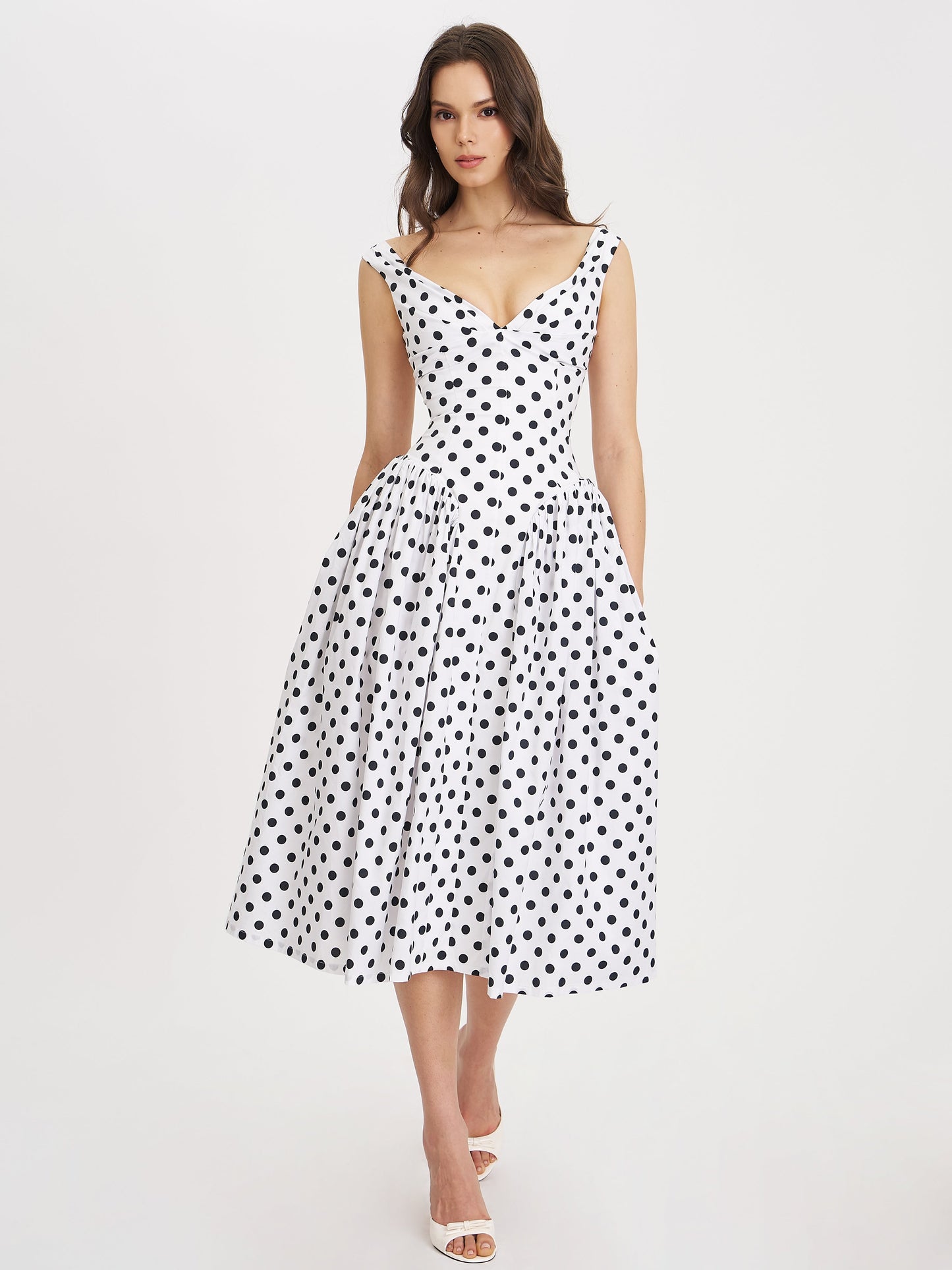 Odessa Polka Dot Maxi Dress