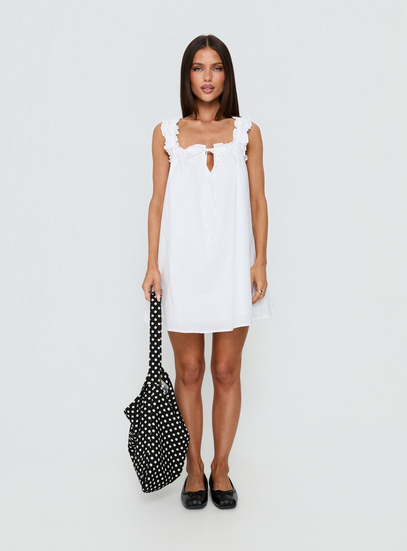 Swing Mini Dress White Petite