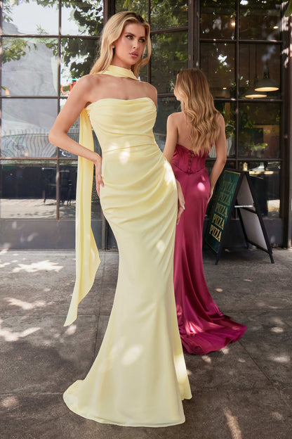 Caitlin Gown Convertible Tie Chiffon Dress