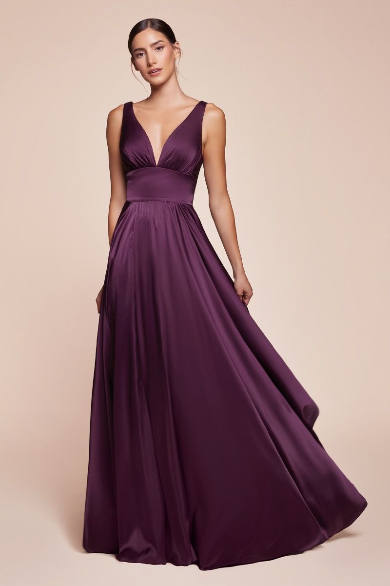 Kinsley Gown Soft Satin A- Dress
