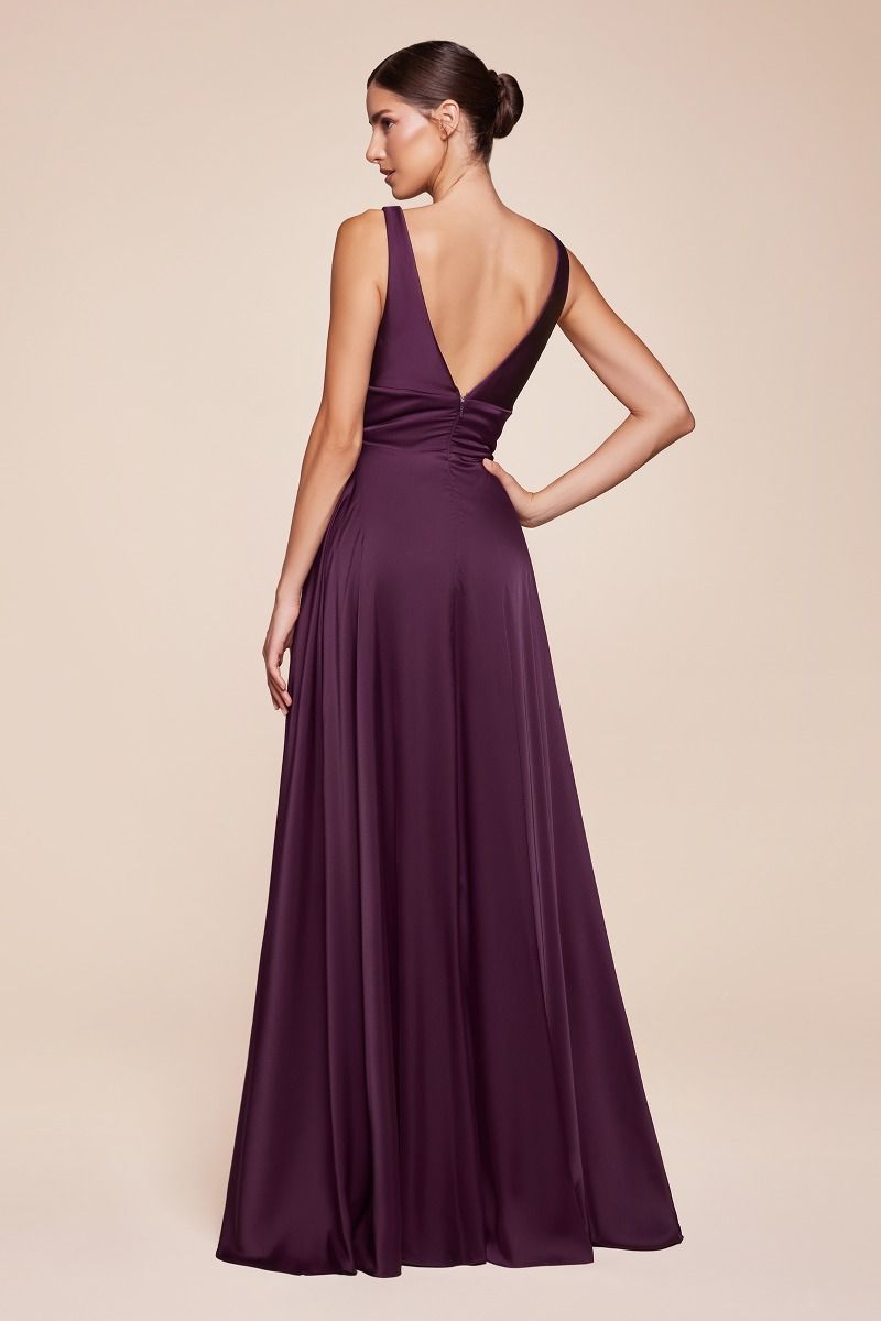 Kinsley Gown Soft Satin A- Dress