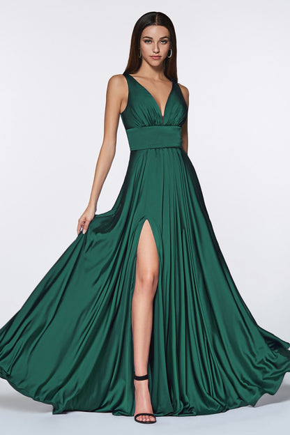 Kinsley Gown Soft Satin A- Dress