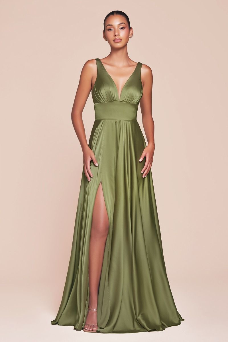 Kinsley Gown Soft Satin A- Dress